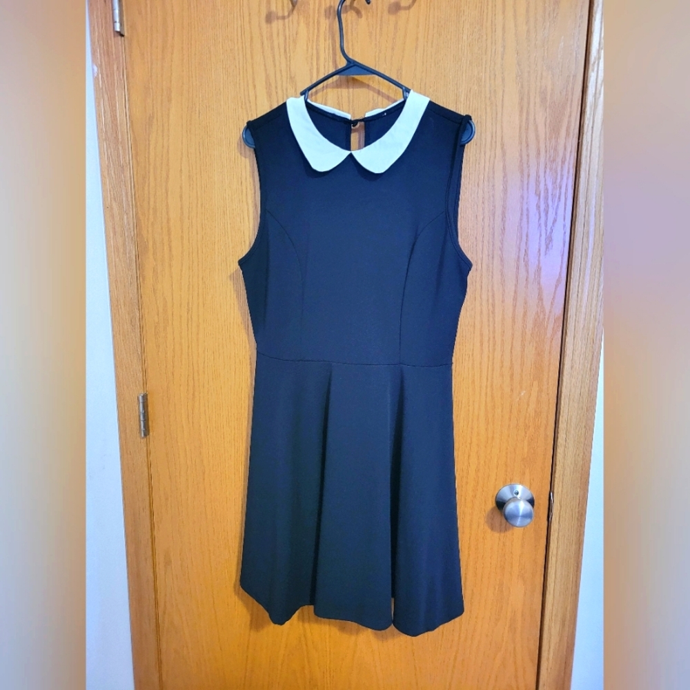 Hot Topic Wednesday Adams Black Dress with White Collar